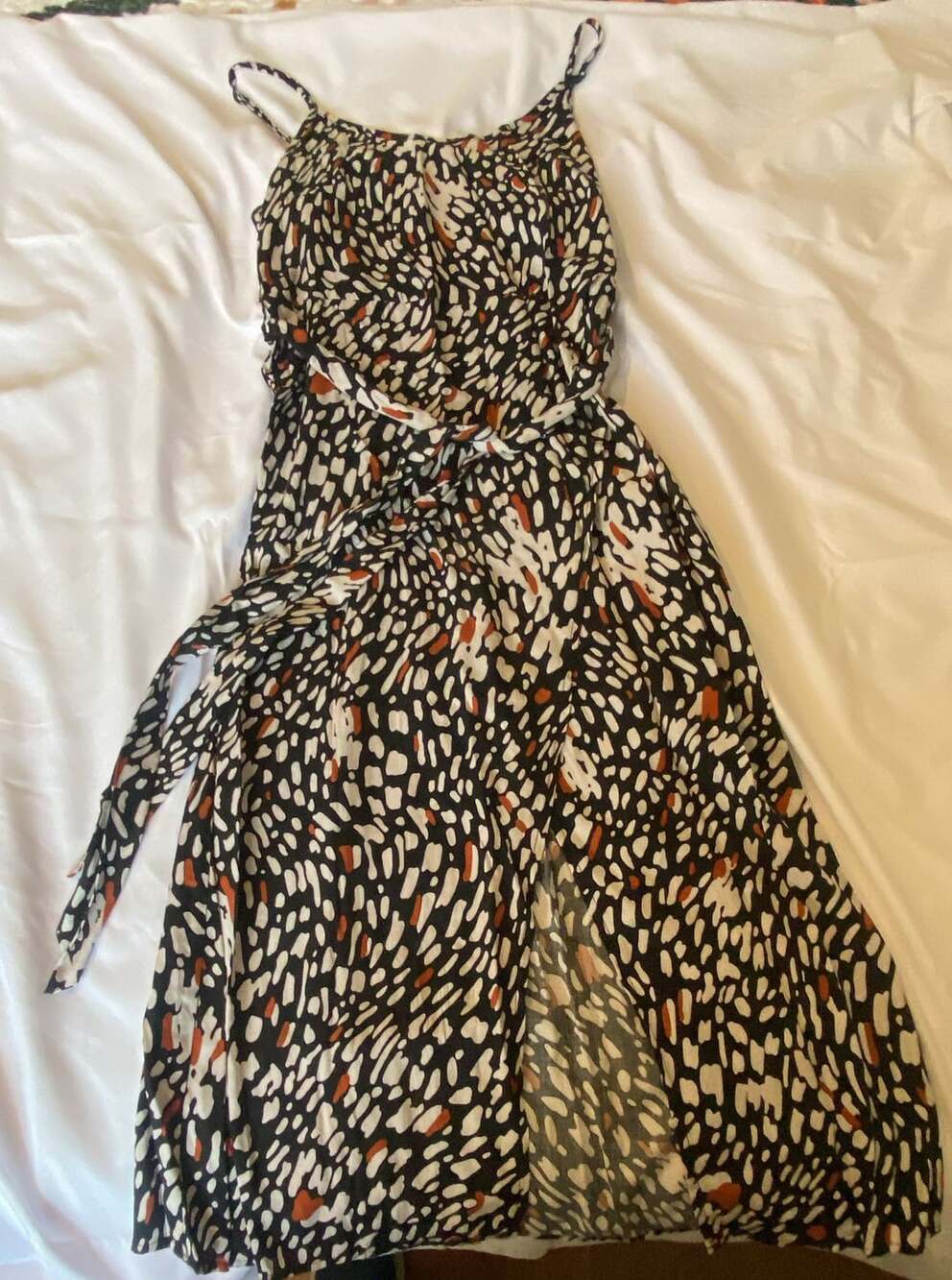 Miss Sparkling Dress Size S Maxi Wrap Slit